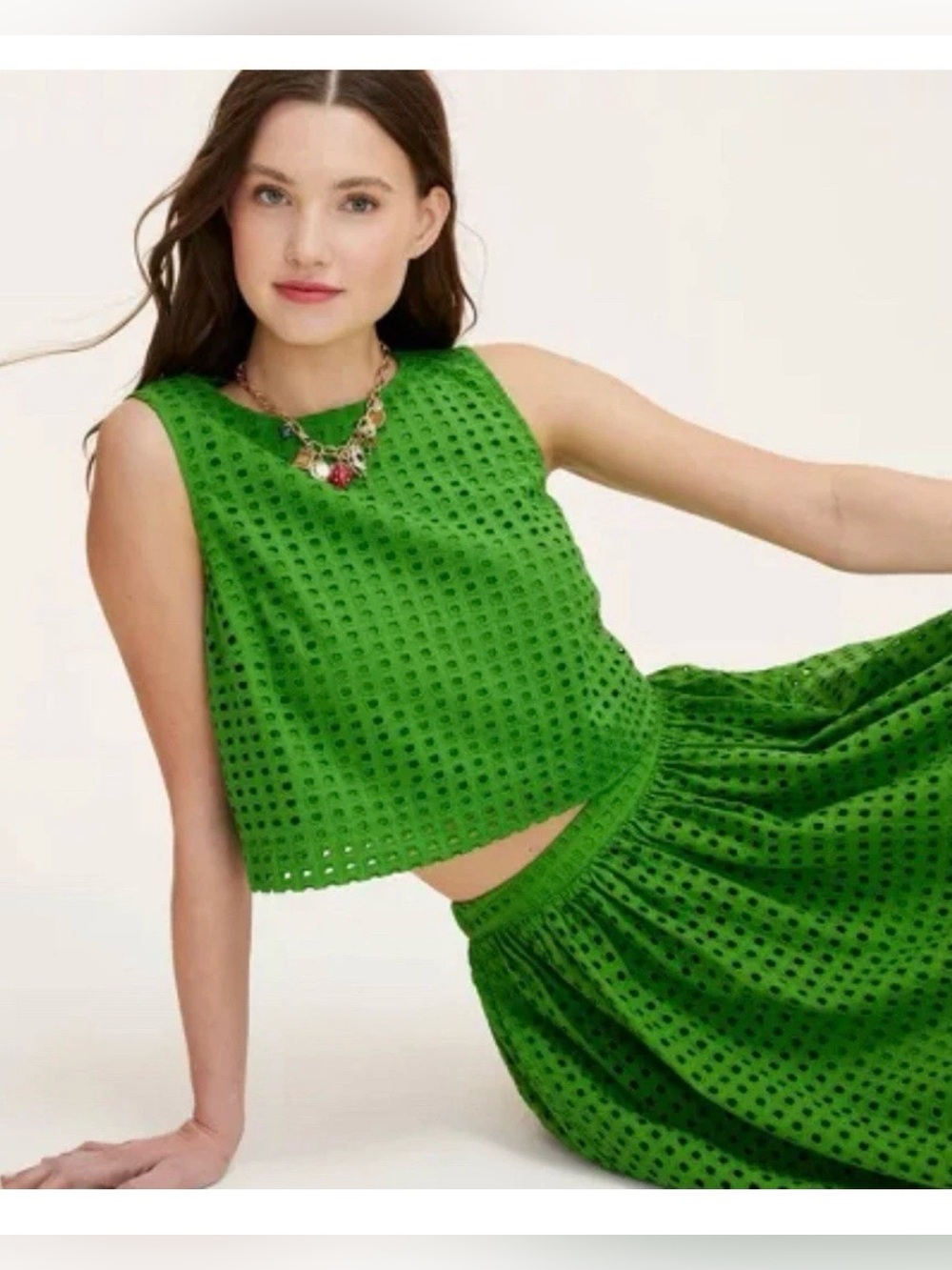 Kate Spade x Target Eyelet Shell Set Size XLarge - 2 Piece Set - Skirt XL Top 2X